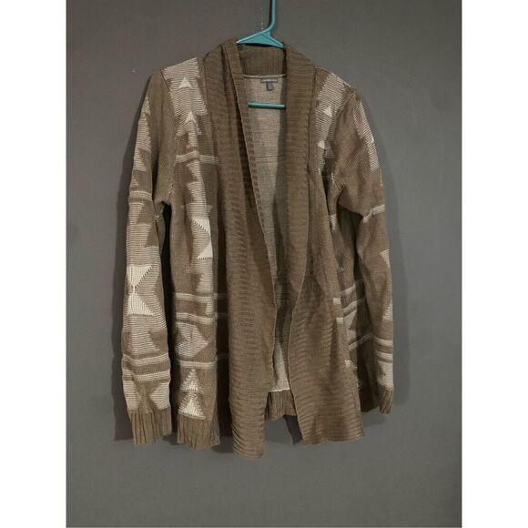 Charlotte Russe Aztec Print Open Front Cardigan Size Medium - Picture 2 of 5